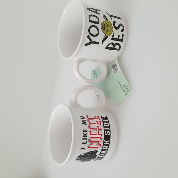 Lot of 2 Yoda & Dark Vader Star Wars 17oz Mugs - Picture 4 of 6